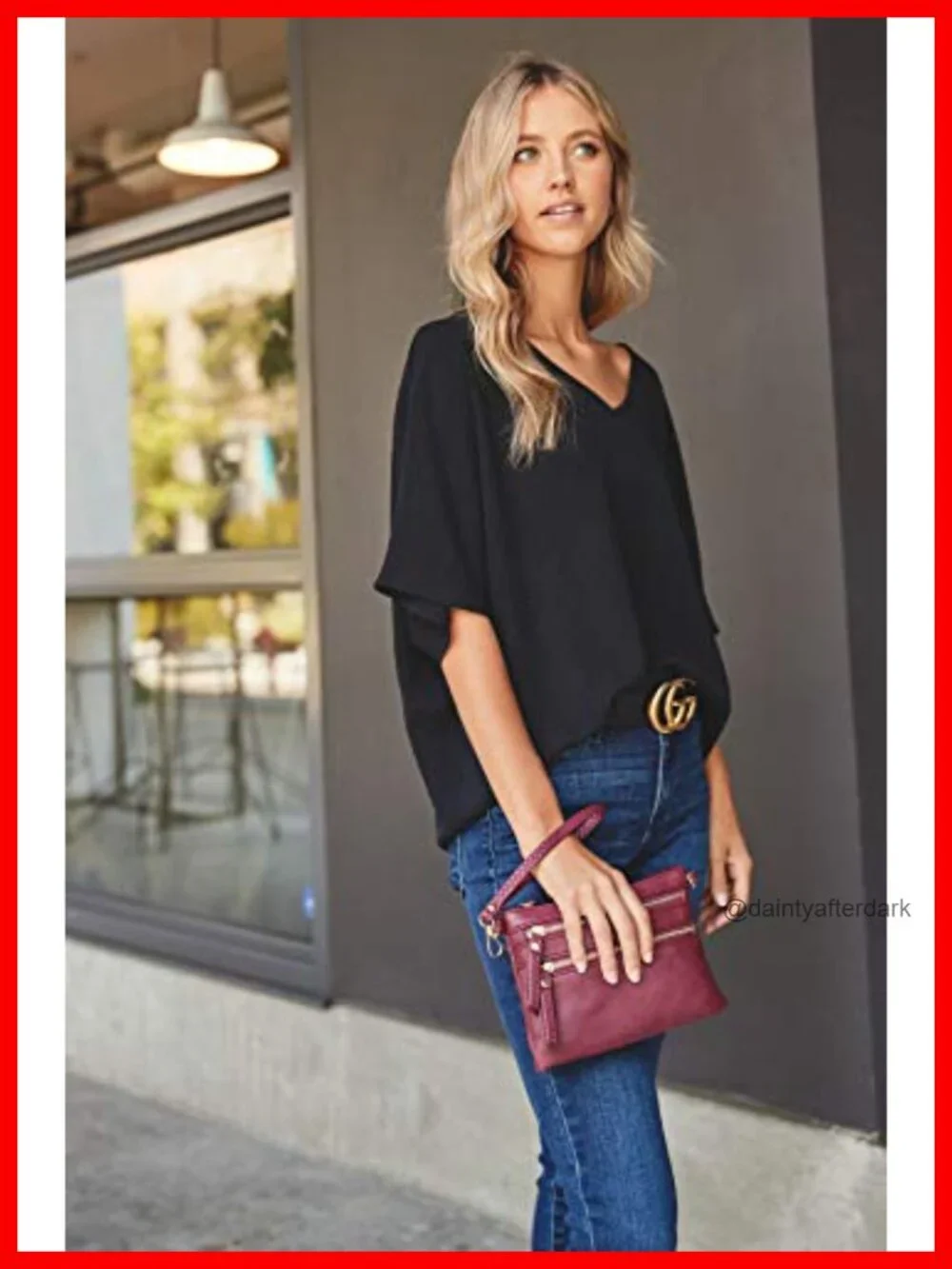 Faux Leather Small Wristlet Crossbody Bag with Wallet Pockets